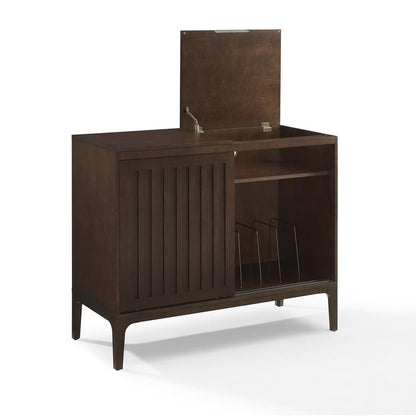 Asher Large Record Player Cabinet With Vinyl Storage