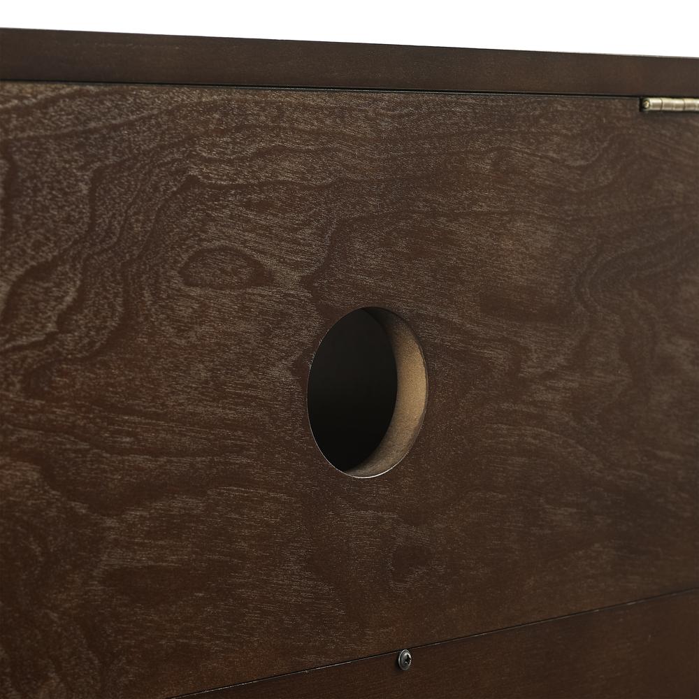 Asher Large Record Player Cabinet With Vinyl Storage