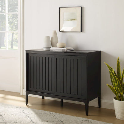 Asher Large Record Player Cabinet With Vinyl Storage