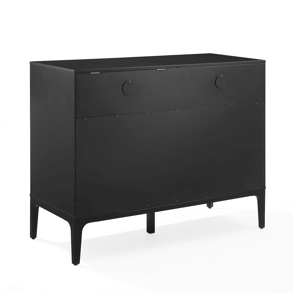 Asher Large Record Player Cabinet With Vinyl Storage