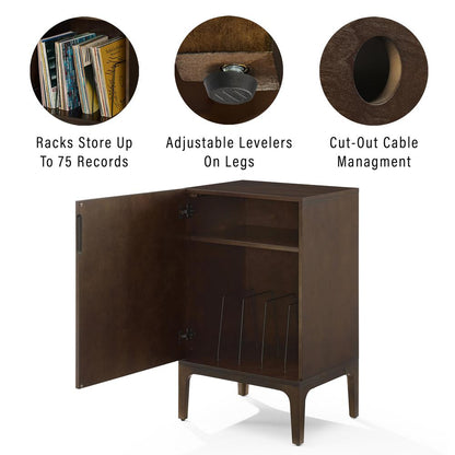 Asher Record Player Cabinet With Vinyl Storage