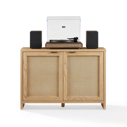 Kenji Record Player Cabinet with Vinyl Storage, Media Stand