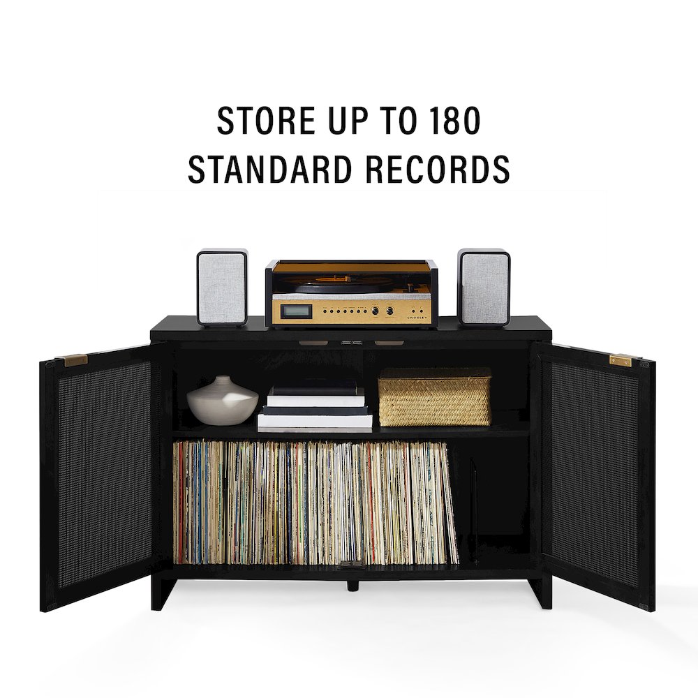 Kenji Record Player Cabinet With Vinyl Storage