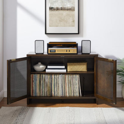Kenji Record Player Cabinet With Vinyl Storage