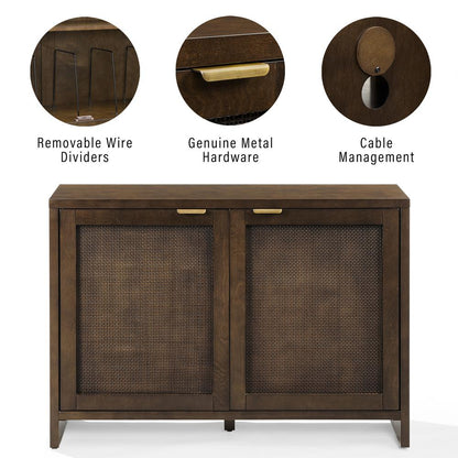 Kenji Record Player Cabinet With Vinyl Storage