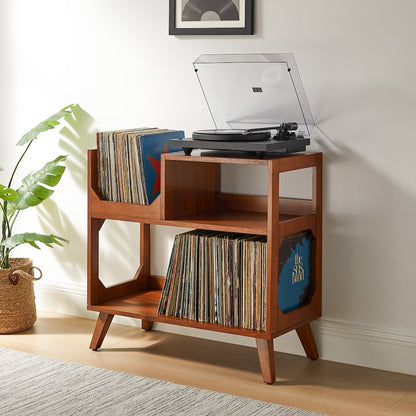 Asheville Medium Record Player Stand With Vinyl Storage