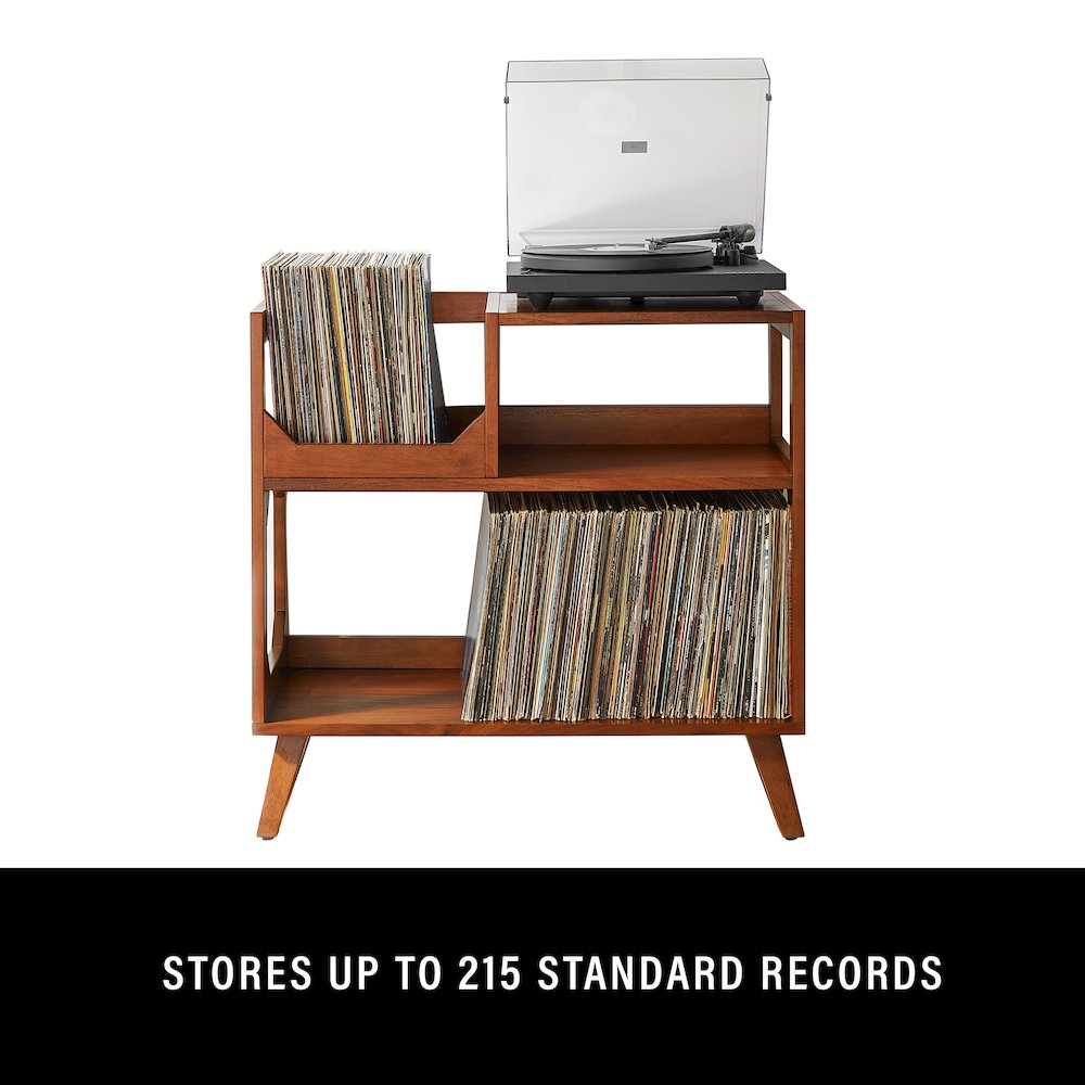 Asheville Medium Record Player Stand With Vinyl Storage