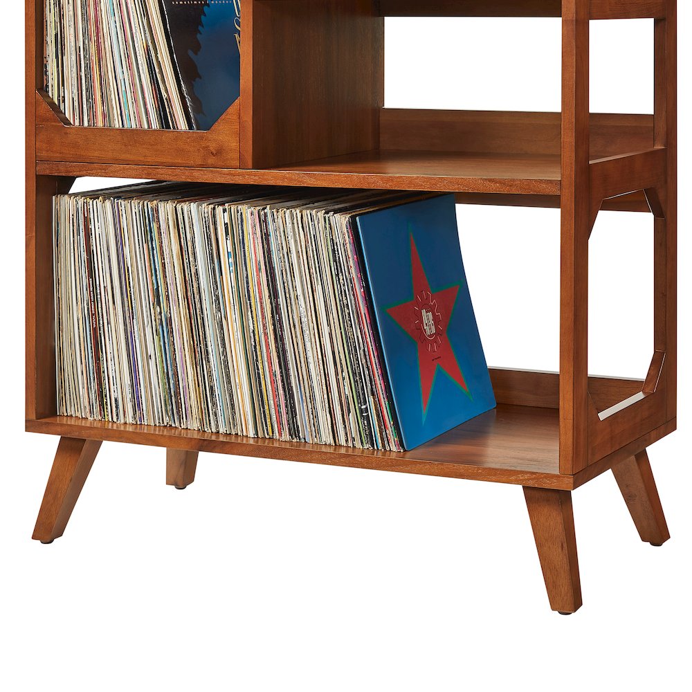 Asheville Medium Record Player Stand With Vinyl Storage