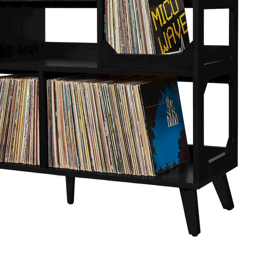Asheville Large Record Player Stand With Vinyl Storage