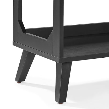 Asheville Large Record Player Stand With Vinyl Storage