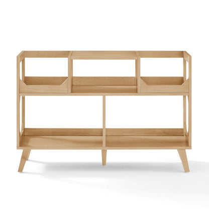 Asheville Large Record Player Stand With Vinyl Storage Natural