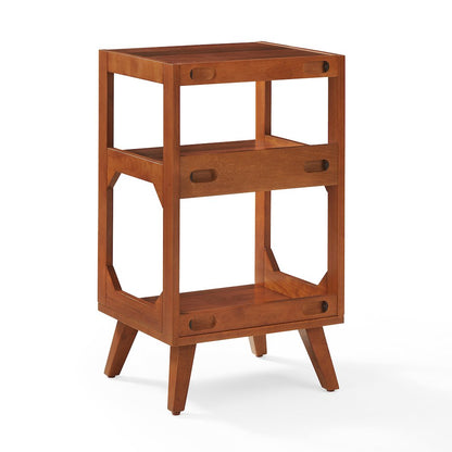 Asheville Small Record Player Stand With Vinyl Storage