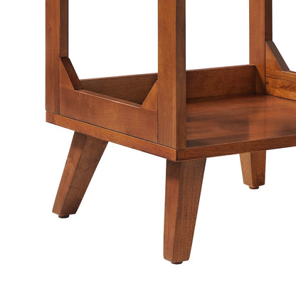 Asheville Small Record Player Stand With Vinyl Storage
