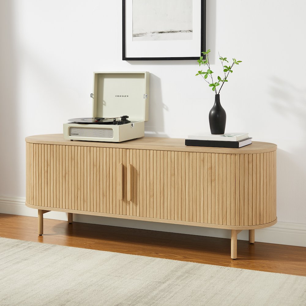 Ambrose Record Player Cabinet With Vinyl Storage