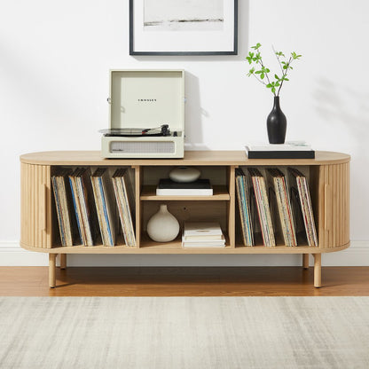 Ambrose Record Player Cabinet With Vinyl Storage