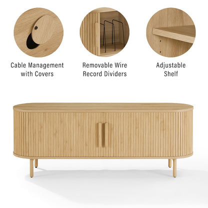 Ambrose Record Player Cabinet With Vinyl Storage