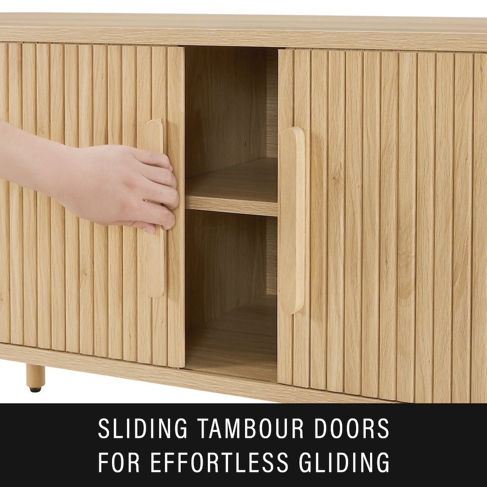 Ambrose Record Player Cabinet With Vinyl Storage