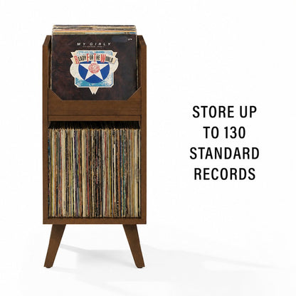 Asheville Small Vinyl Record Storage Stand Brown