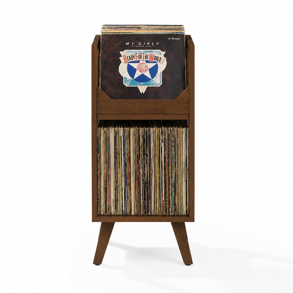 Asheville Small Vinyl Record Storage Stand Brown