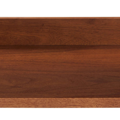 FurniFact Entertainment Center with Vinyl Record Storage Stand, Walnut