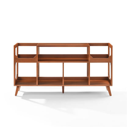 Asheville Xl Record Player Stand With Vinyl Storage Walnut