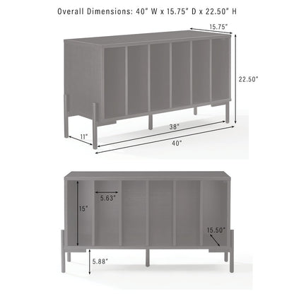 Greenwich Medium Record Player Stand With Vinyl Storage
