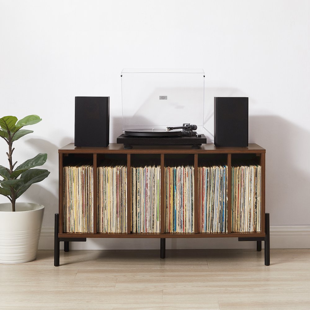 Greenwich Medium Record Player Stand With Vinyl Storage