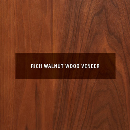 Asheville 6 Cube Record Player Stand Wth Vinyl Storage Walnut