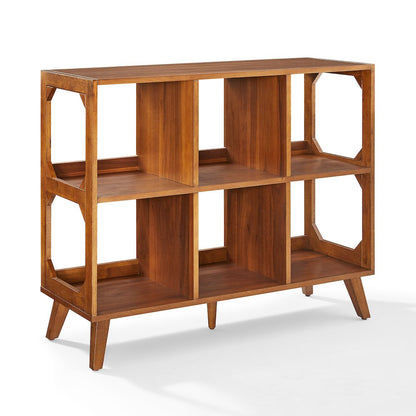 Asheville 6 Cube Record Player Stand Wth Vinyl Storage Walnut