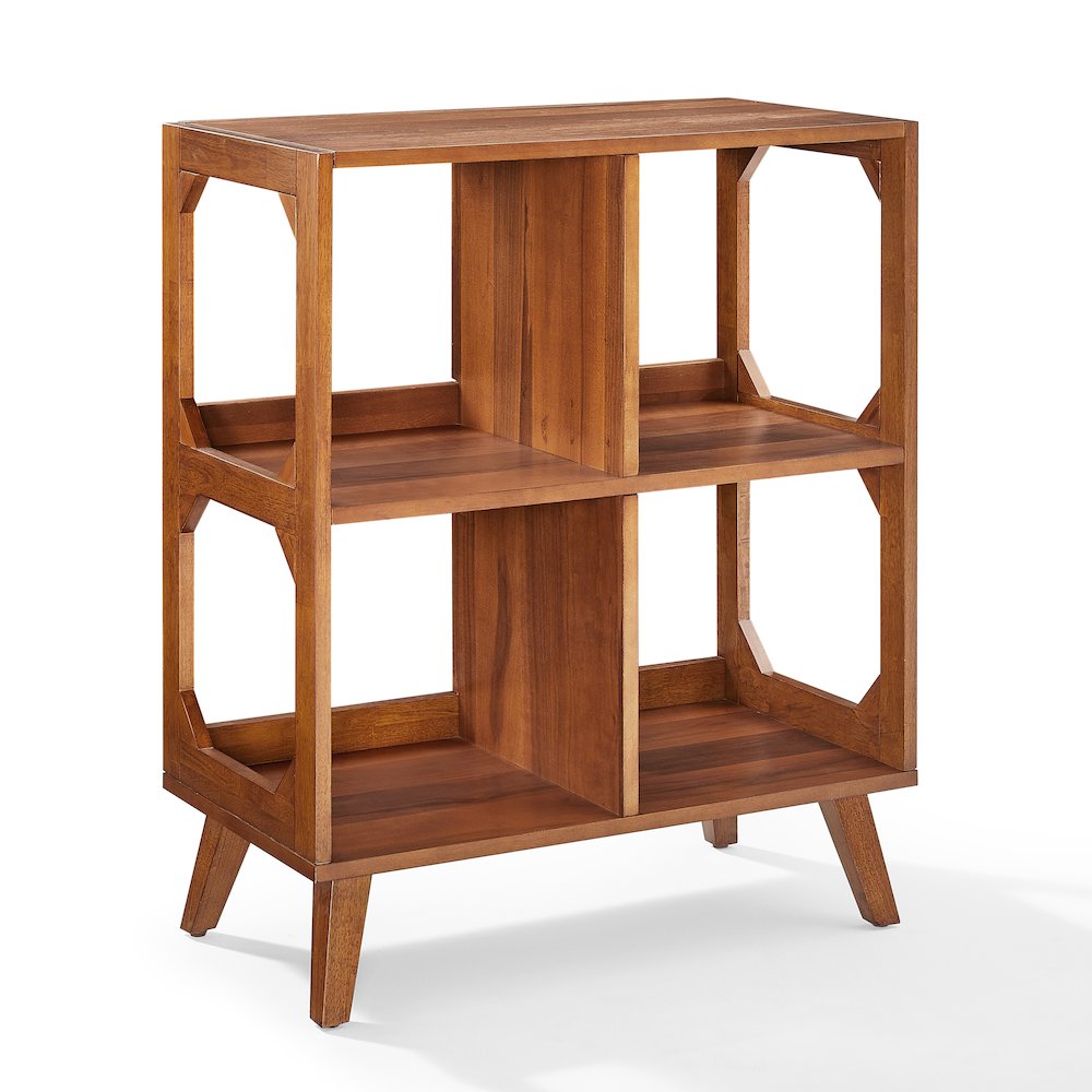 Asheville 4 Cube Record Player Stand Wth Vinyl Storage Walnut