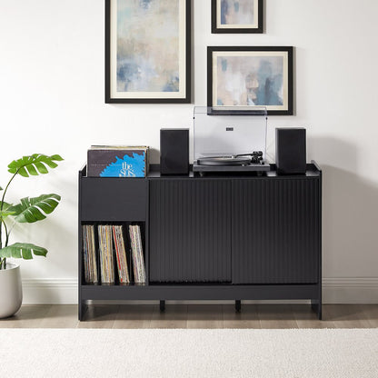 Arden Record Player Cabinet With Vinyl Storage