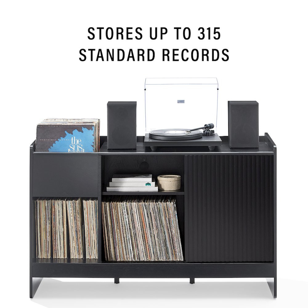 Arden Record Player Cabinet With Vinyl Storage