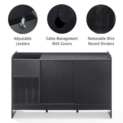 Arden Record Player Cabinet With Vinyl Storage