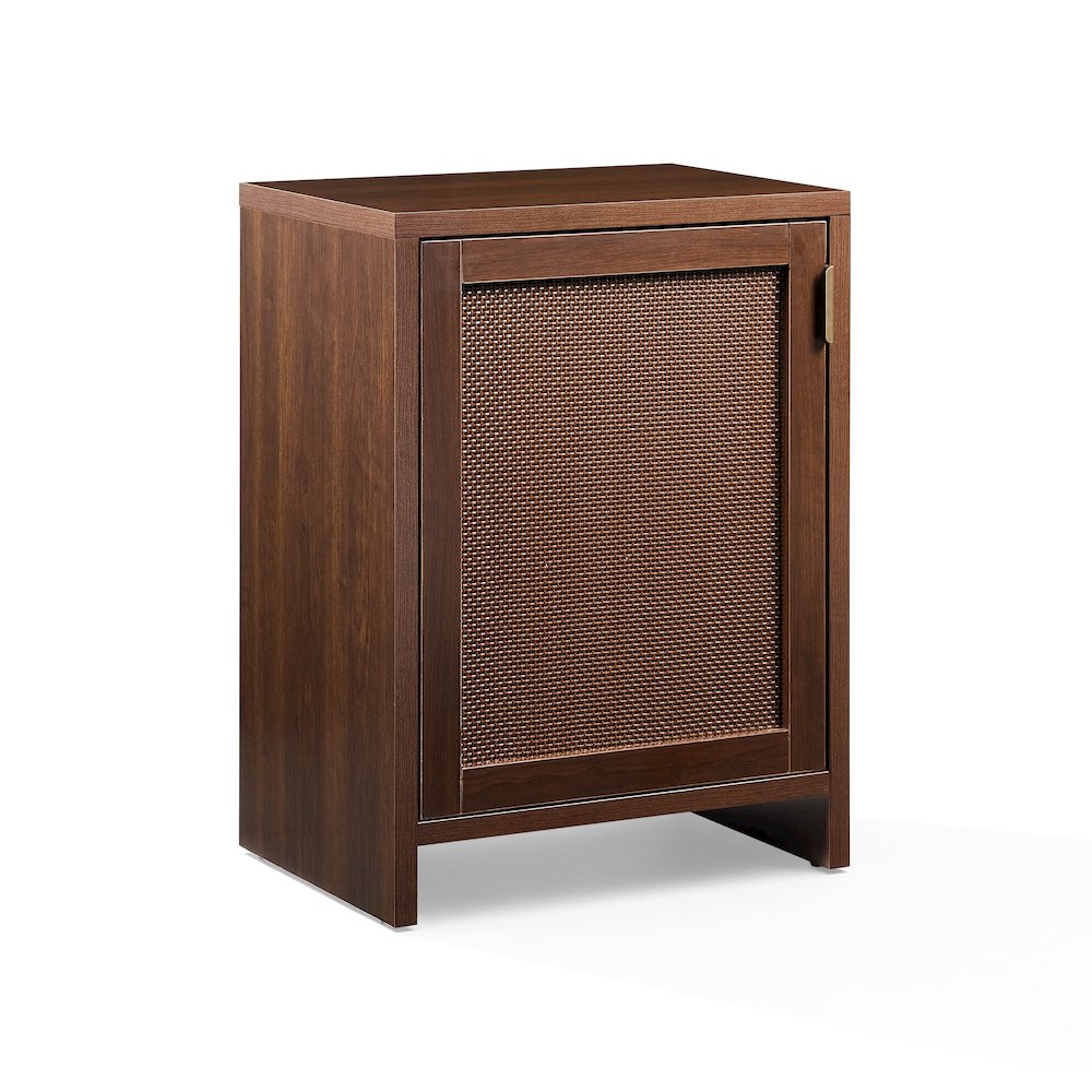 Kenji Small Record Player Cabinet With Vinyl Storage Brown