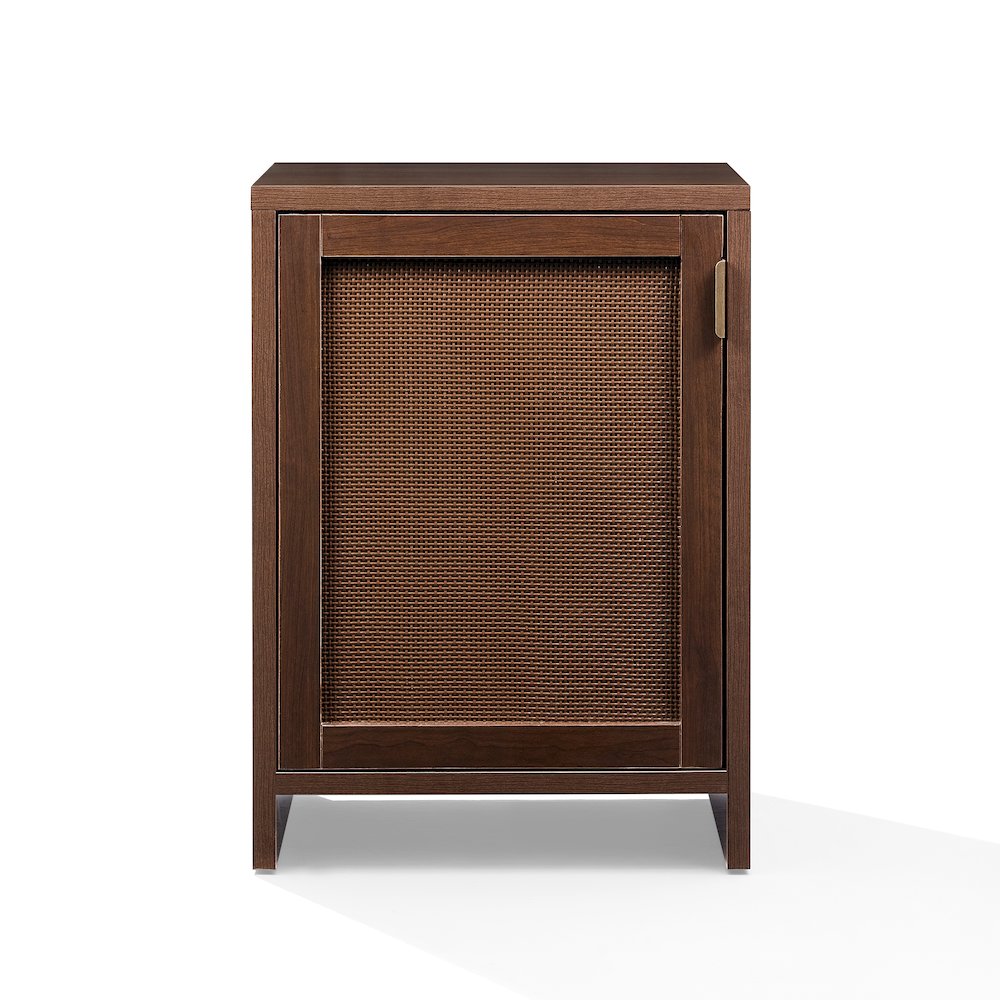 Kenji Small Record Player Cabinet With Vinyl Storage Brown