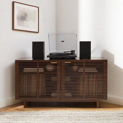 Cameron Corner Record Player Cabinet With Vinyl Storage