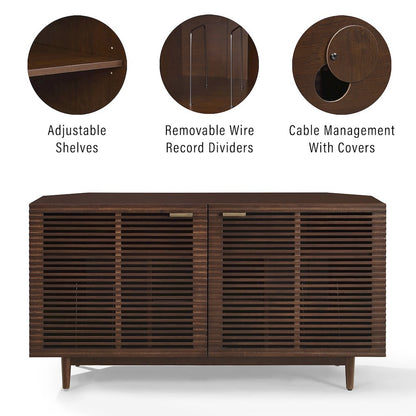 Cameron Corner Record Player Cabinet With Vinyl Storage