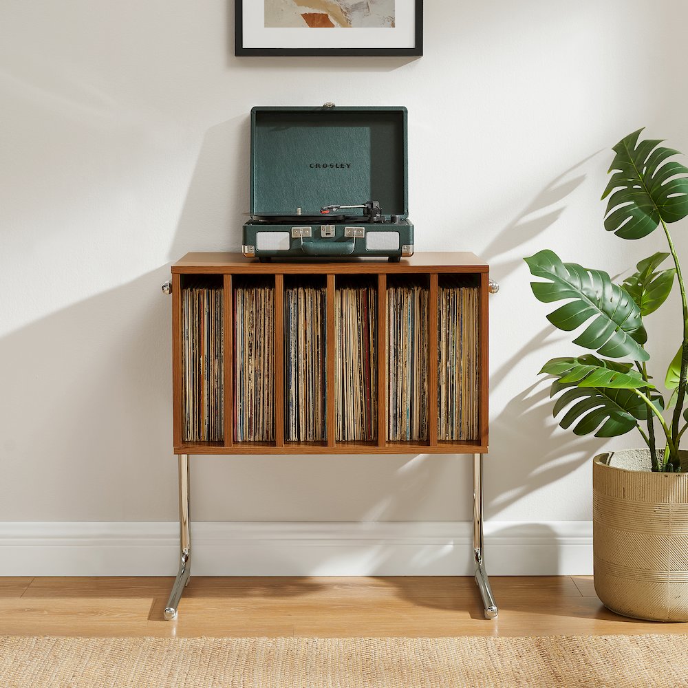 Lily Record Player Stand With Vinyl Storage