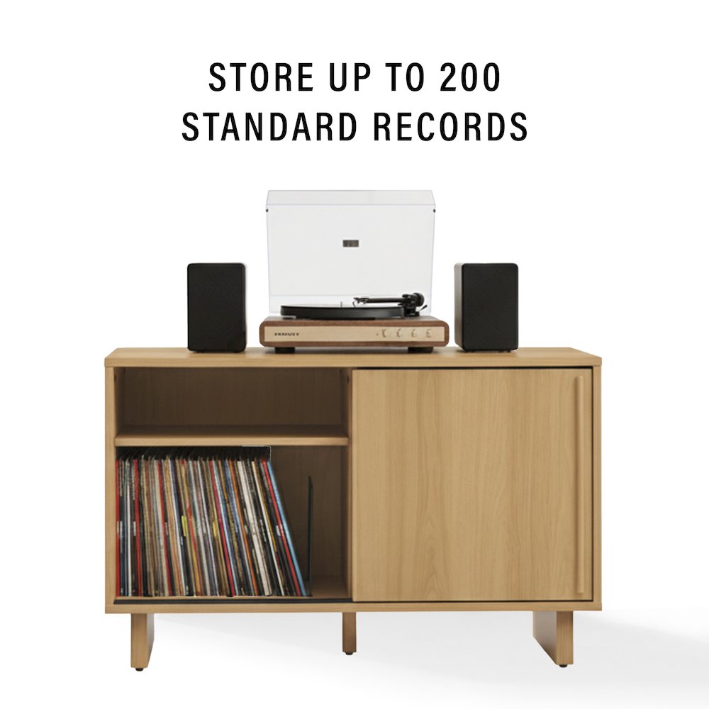 Gemma Medium Record Player Cabinet With Vinyl Storage