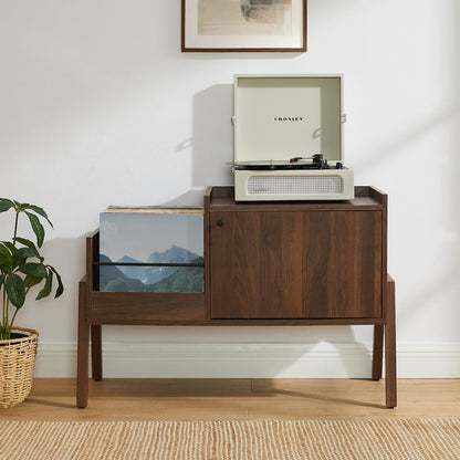 Luna Record Player Cabinet With Vinyl Storage
