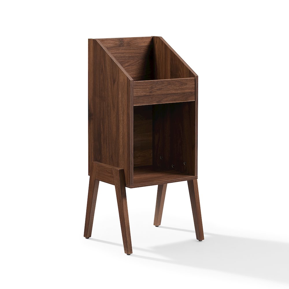Luna Single Record Storage Stand Walnut