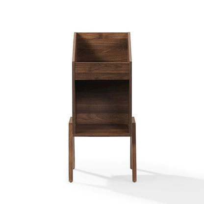 Luna Single Record Storage Stand Walnut