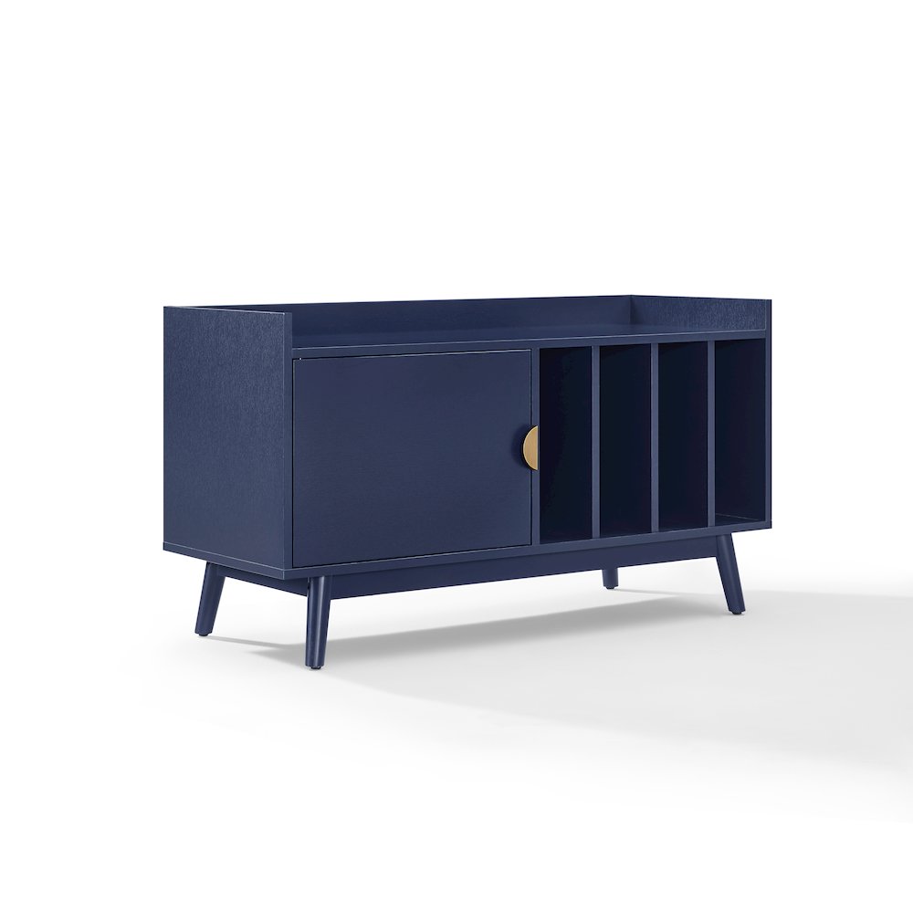 Skylar Mid-Century Record Player Cabinet with Vinyl Storage, Turntable Stand