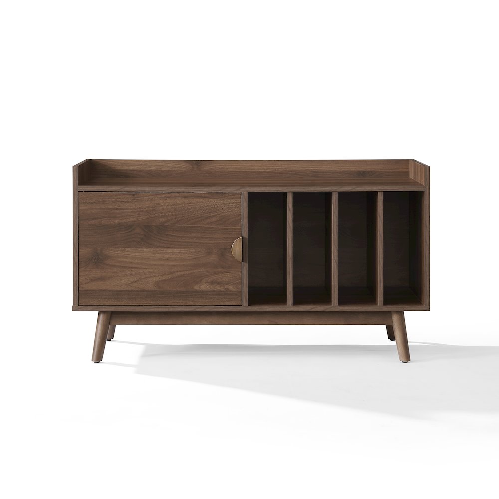 Skylar Mid-Century Record Player Cabinet with Vinyl Storage, Turntable Stand