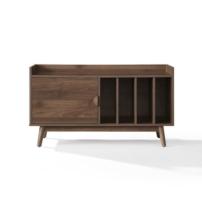 Skylar Mid-Century Record Player Cabinet with Vinyl Storage, Turntable Stand