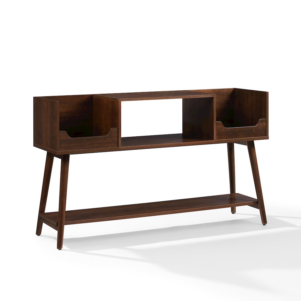 Memphis Medium Record Player Stand With Vinyl Storage Brown