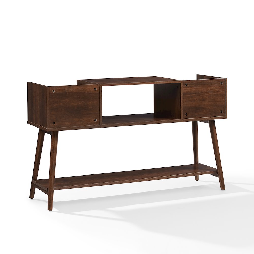 Memphis Medium Record Player Stand With Vinyl Storage Brown