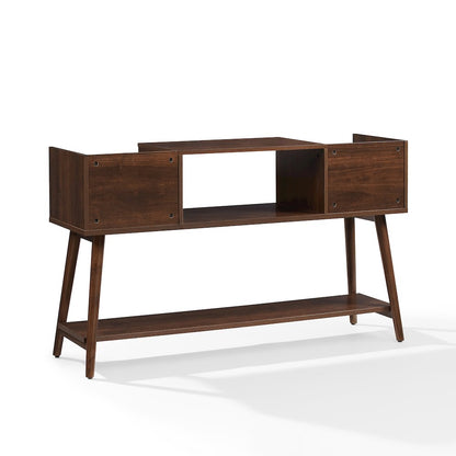Memphis Medium Record Player Stand With Vinyl Storage Brown