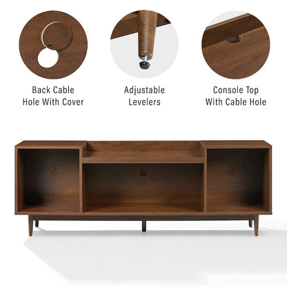 Eugene Record Player Stand With Vinyl Storage Mahogany