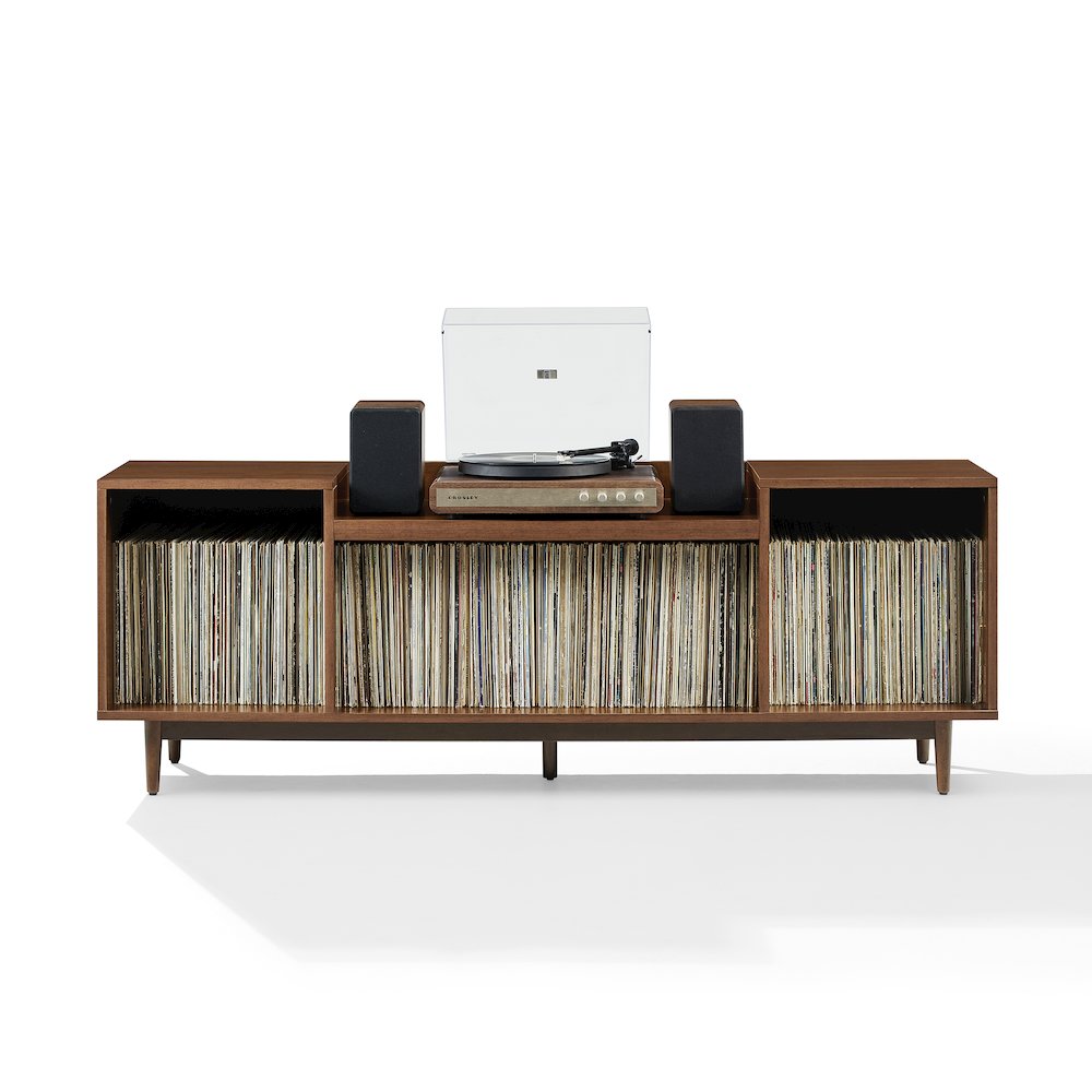 Eugene Record Player Stand With Vinyl Storage Mahogany